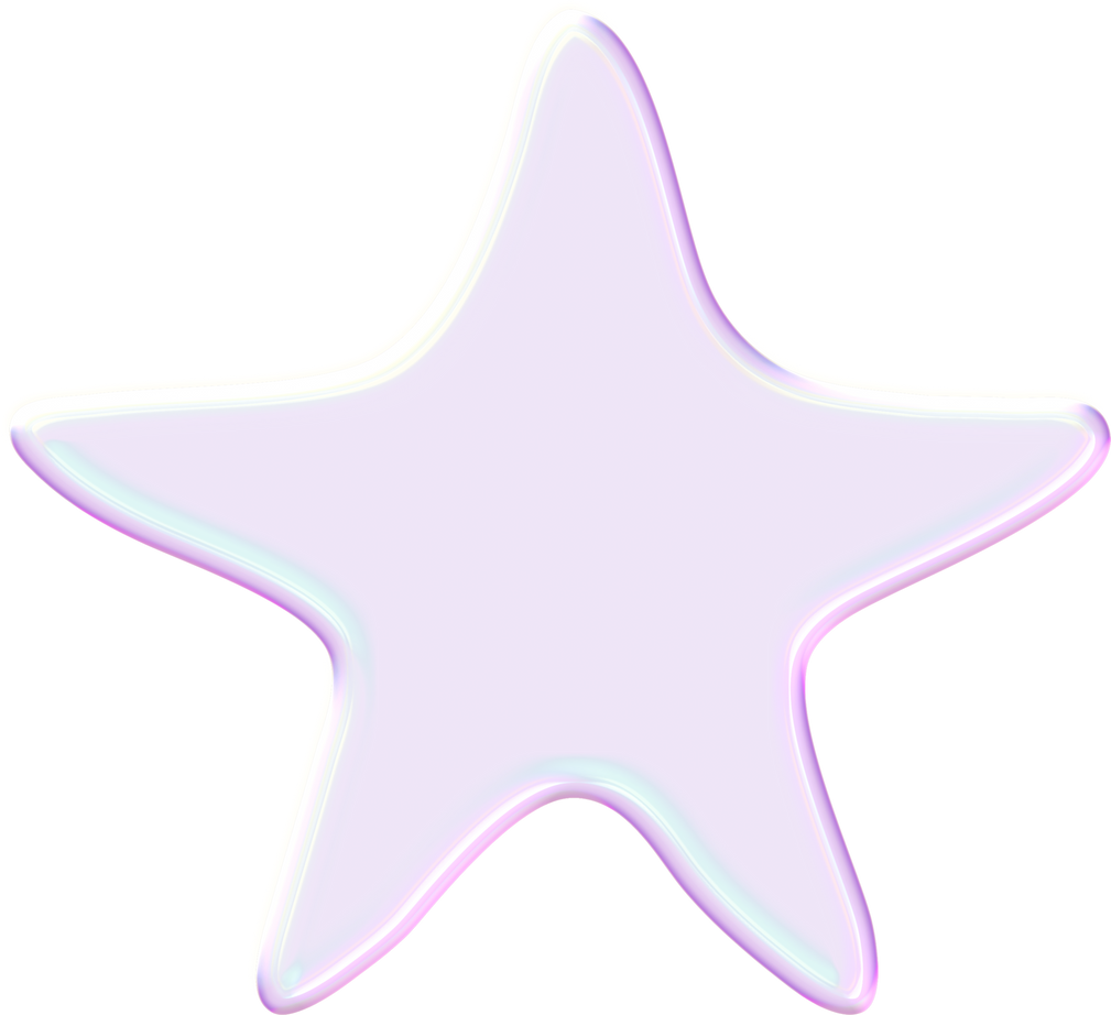 梦幻风格多彩泡泡贴纸-星星